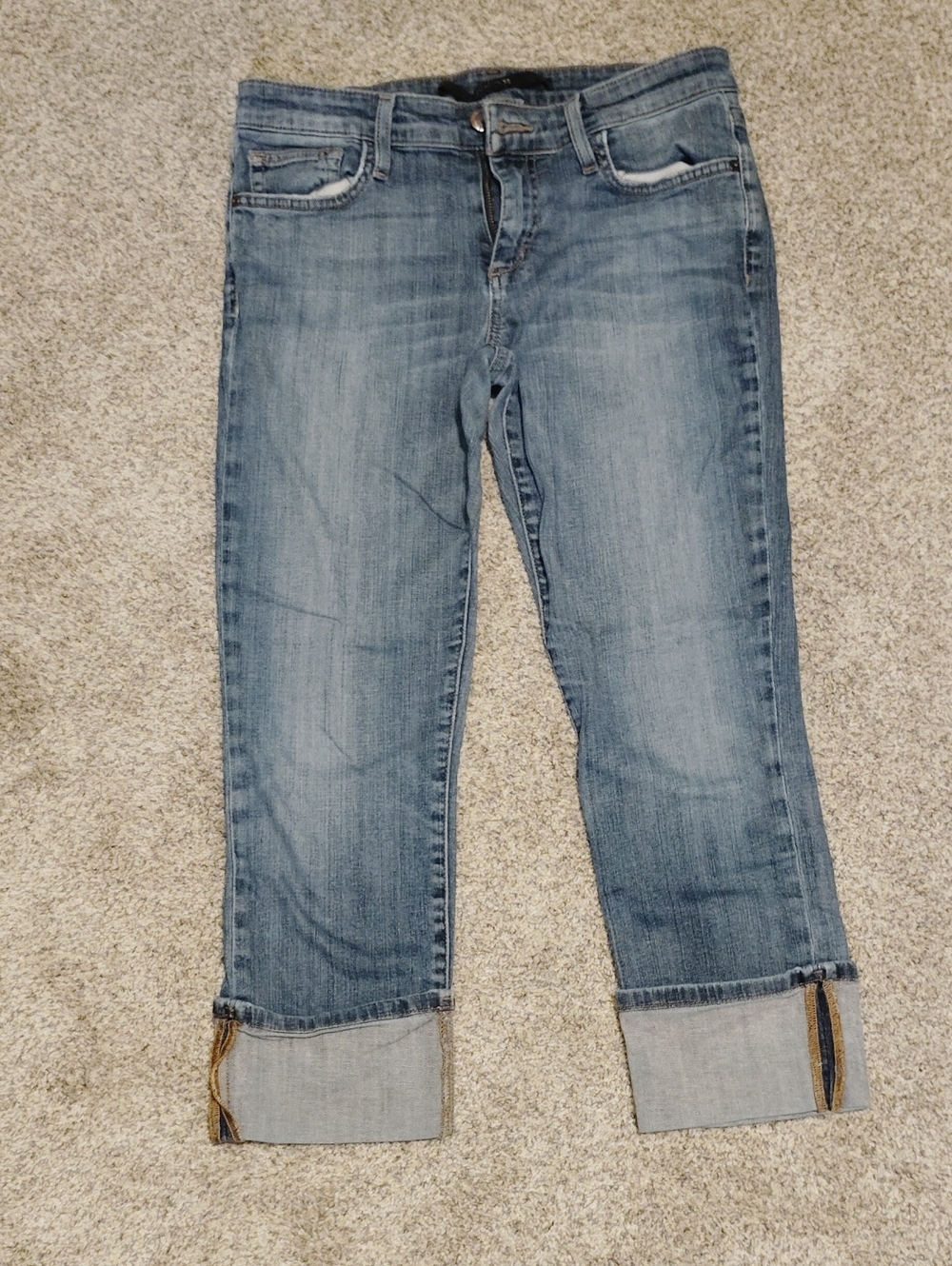 Joe's Jeans Light Blue Cropped Ankle Straight